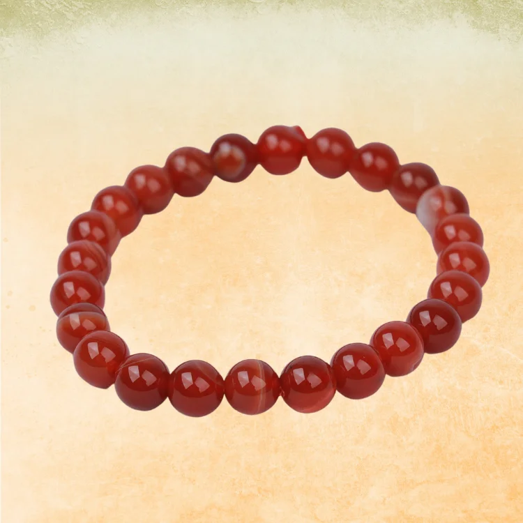 Crystal Cave Exports Natural Red Carnelian Bracelet